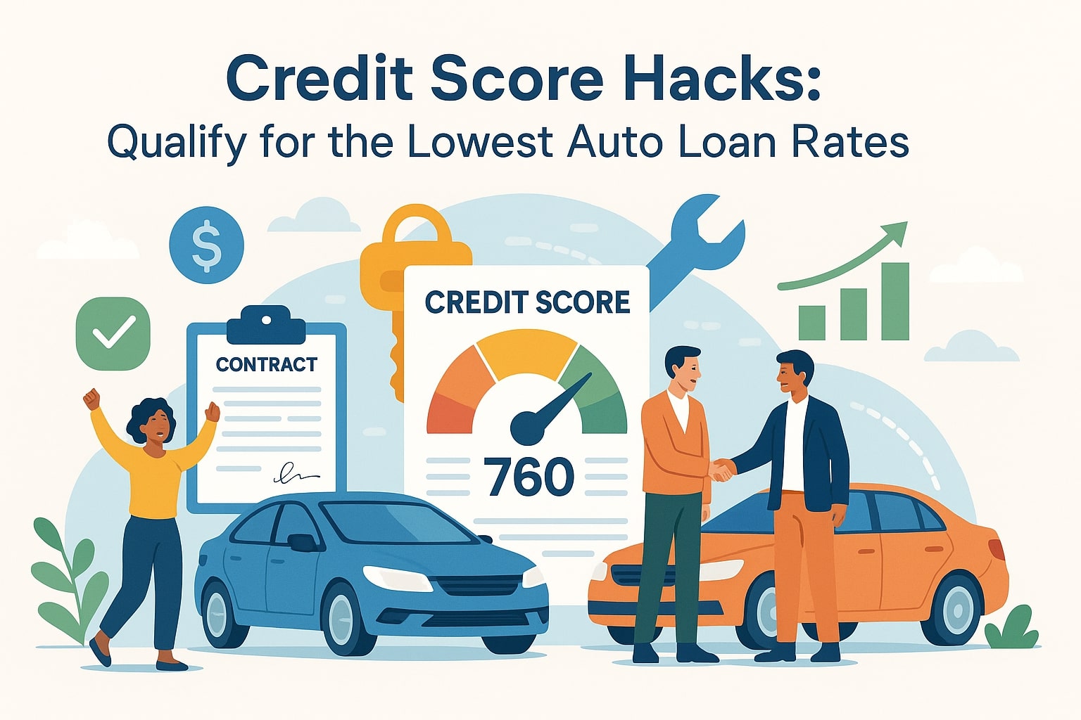 Credit Score Hacks: Qualify for the Lowest Auto Loan Rates