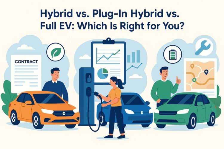Hybrid vs. Plug In Hybrid vs. Full EV: Which Is Right for You?